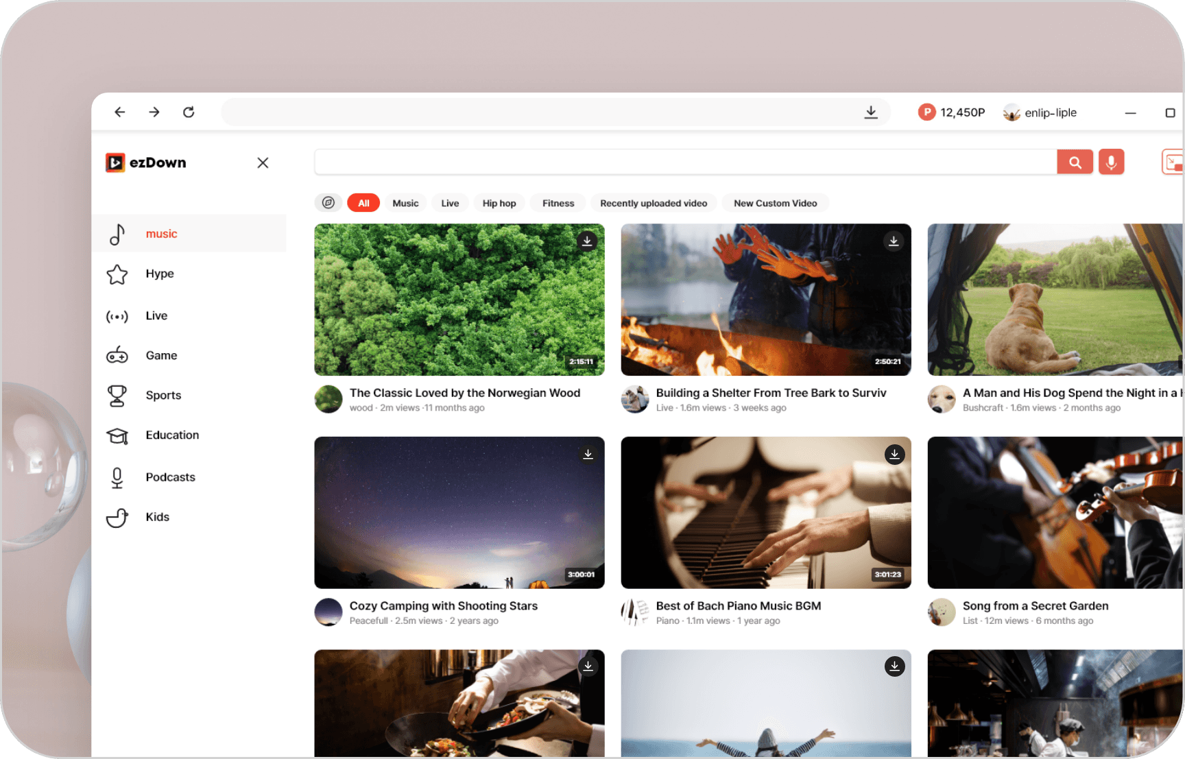 Personalized recommendations and trending content at a glance