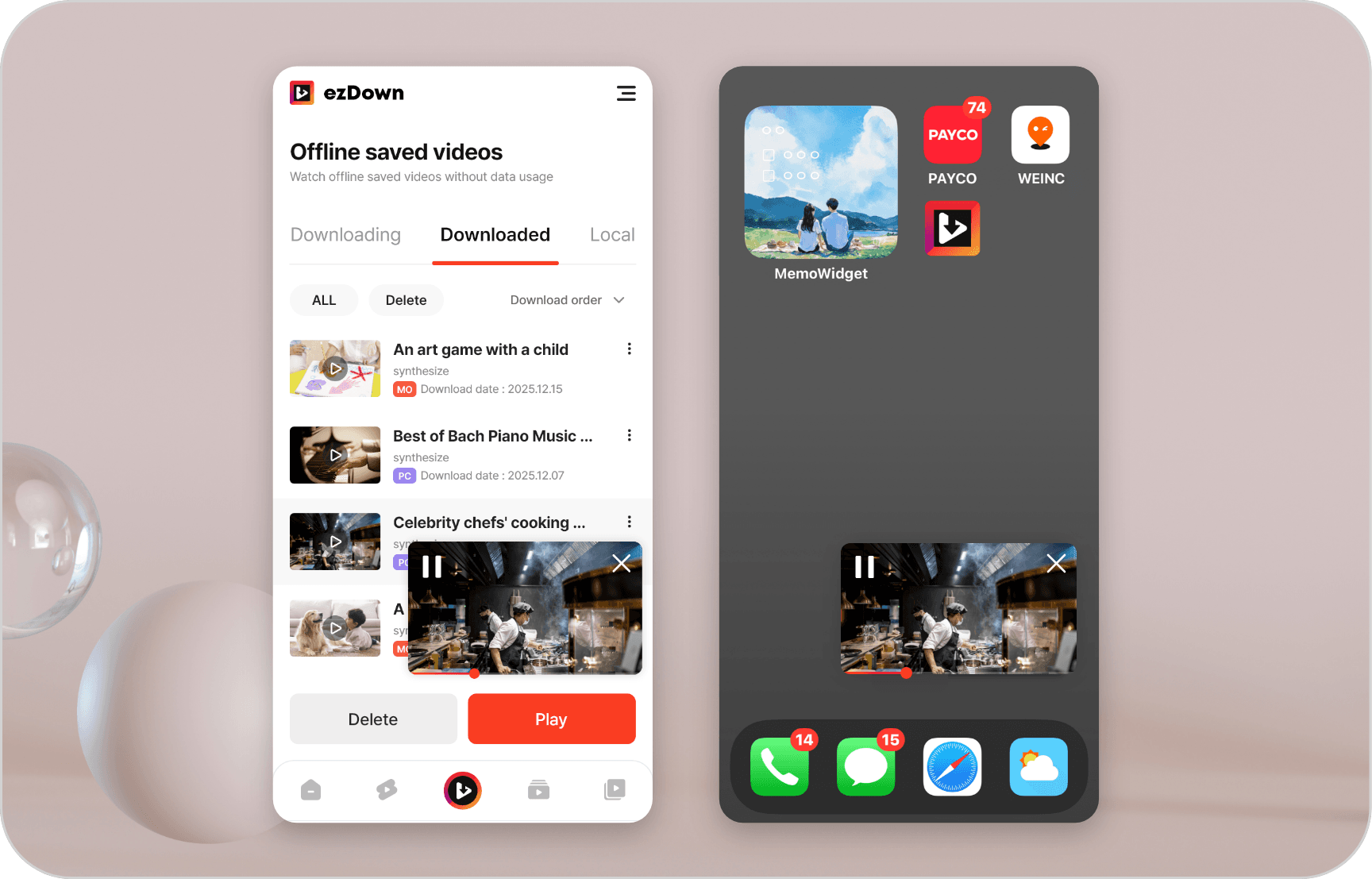 Supports both internal and external PIP